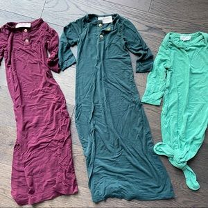 Dwell & Slumber and Angel Dear Baby Gown Bundle (x3)